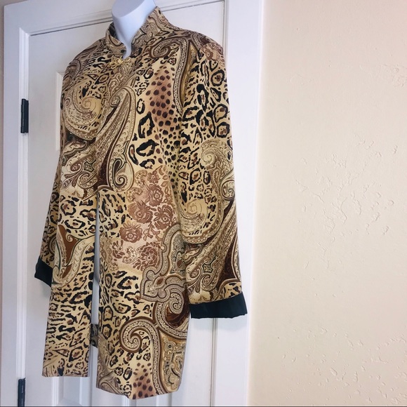 BFA Classics ORIENTAL-style Print Jacket- size 8 - Picture 3 of 8